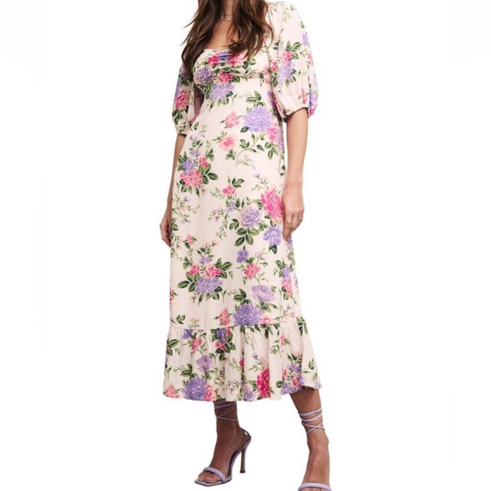 NOBODY’s CHILD Floral Print Maxi Dress NWT’s sz 6 - Picture 5 of 13